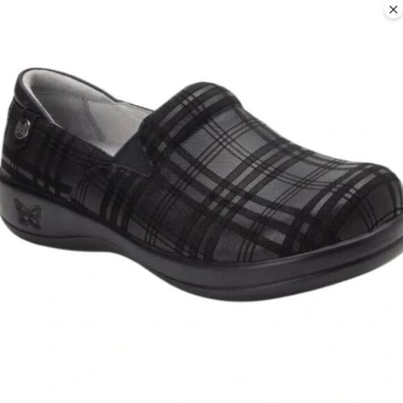 Alegria Keli Plaid To Meet You  Women's 37 Comfort Casual Shoes KEL-597 Black - Picture 1 of 8